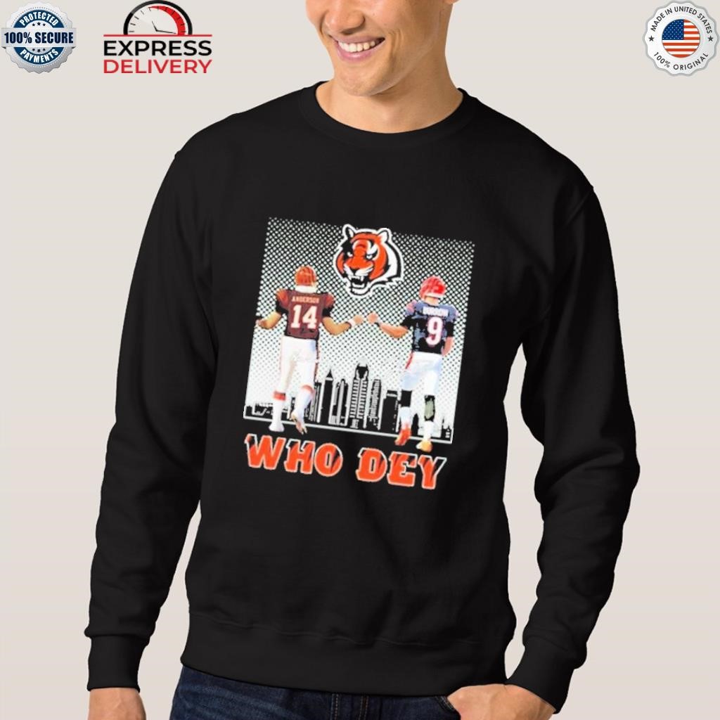 Who Dey Cincinnati Bengals skyline Signatures Shirt, hoodie, sweater, long  sleeve and tank top