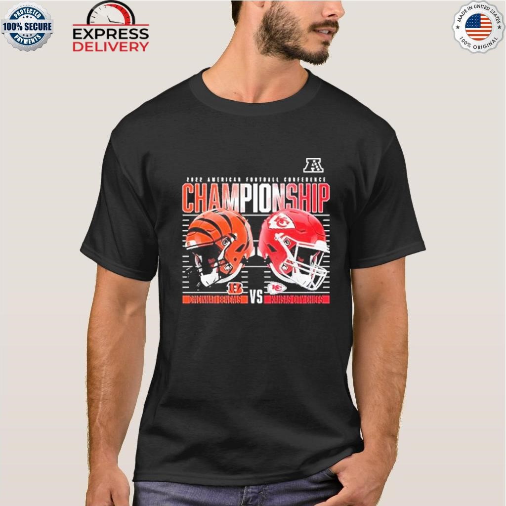 Cincinnati Bengals vs. Kansas City Chiefs AFC Championship shirts