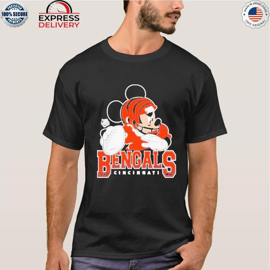 I Love The Bengals Mickey Mouse Cincinnati Bengals T-Shirt - T