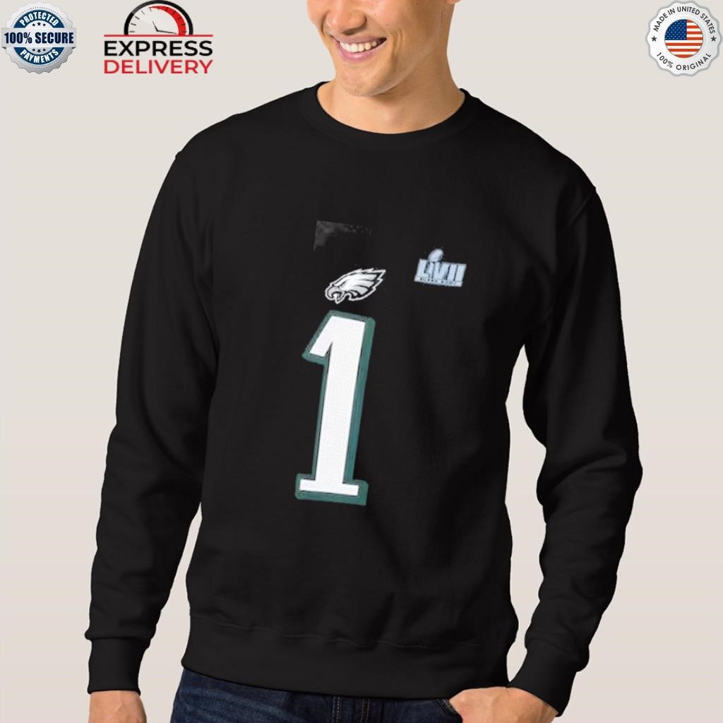 Official Jalen hurts philadelphia eagles nike super bowl lvii name