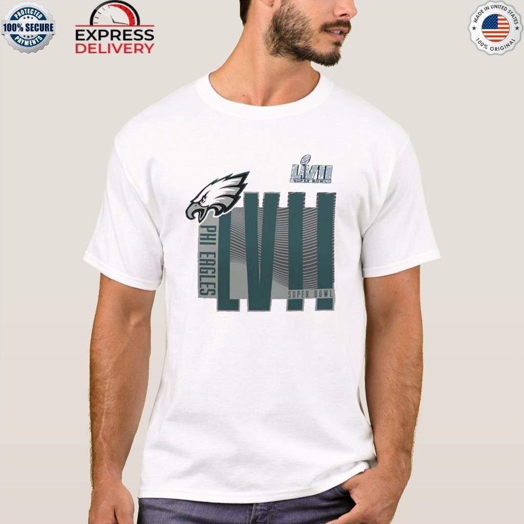 Women's Nike White Philadelphia Eagles Super Bowl LVII T-Shirt