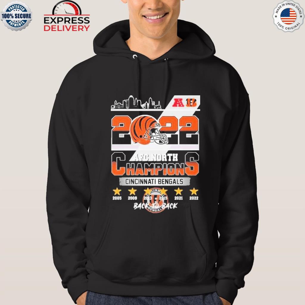 Cincinnati Bengals AFC North Division Champions 2005-2021 Shirt, hoodie,  sweater, long sleeve and tank top