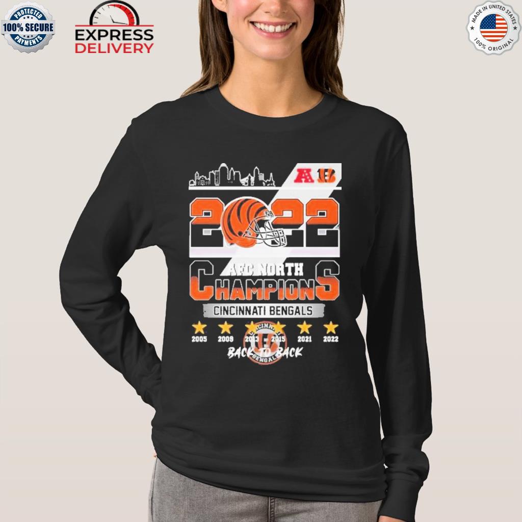 Cincinnati Bengals AFC North back 2 back champions 2021 2022 shirt