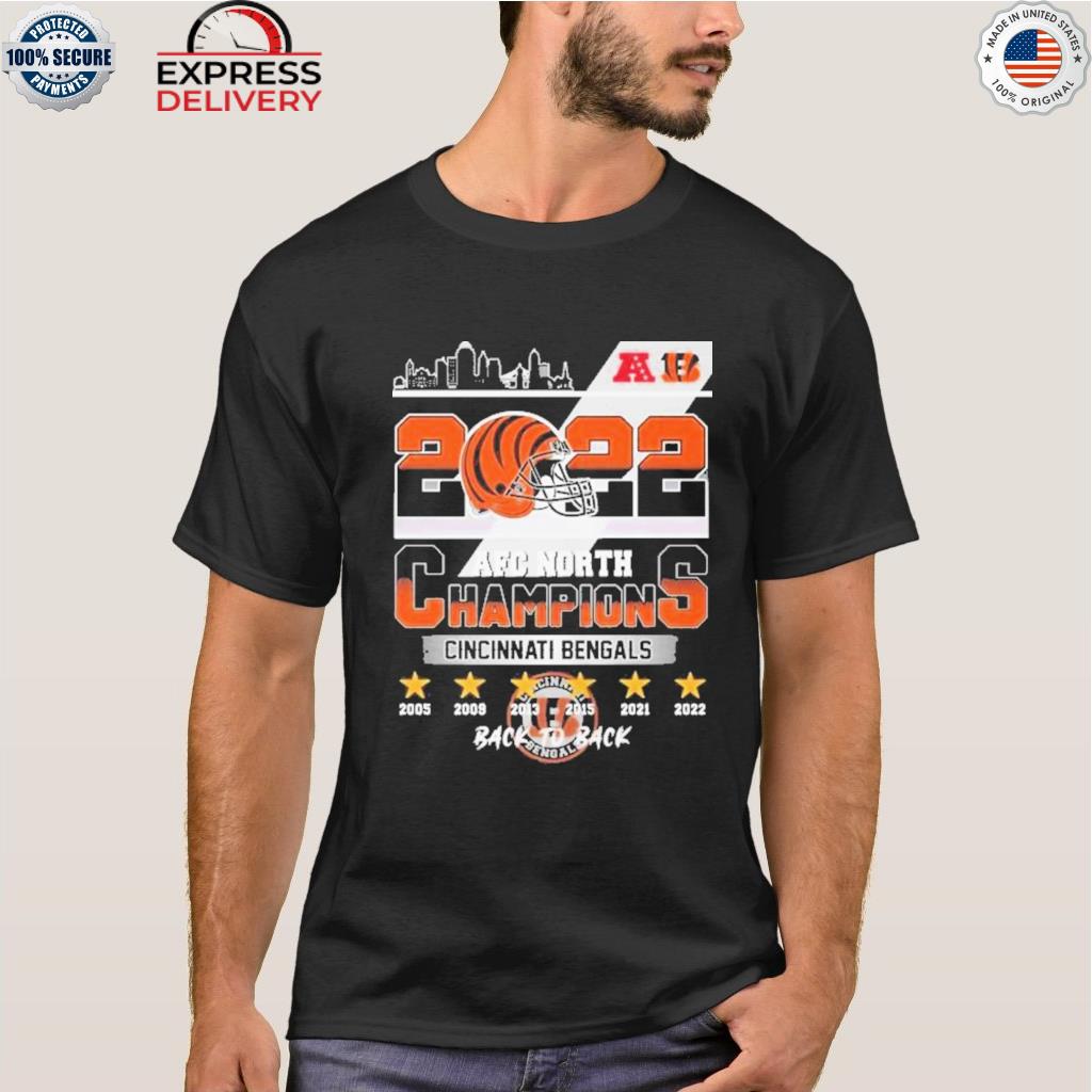 Official CincinnatI bengals team back to back AFC north champions 2022 shirt,tank  top, v-neck for men and women
