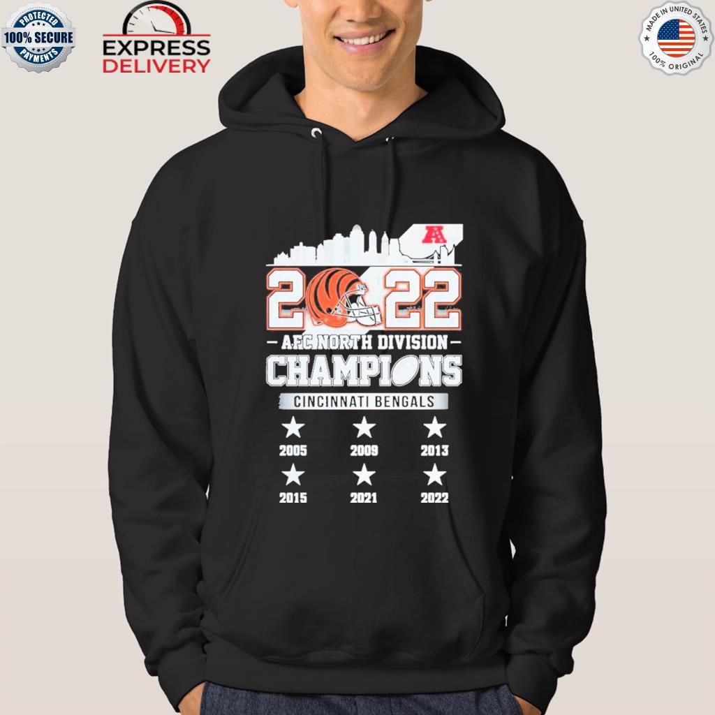 Cincinnati Bengals 2022 AFC North Division Champions Skyline Shirt, hoodie,  sweater, long sleeve and tank top