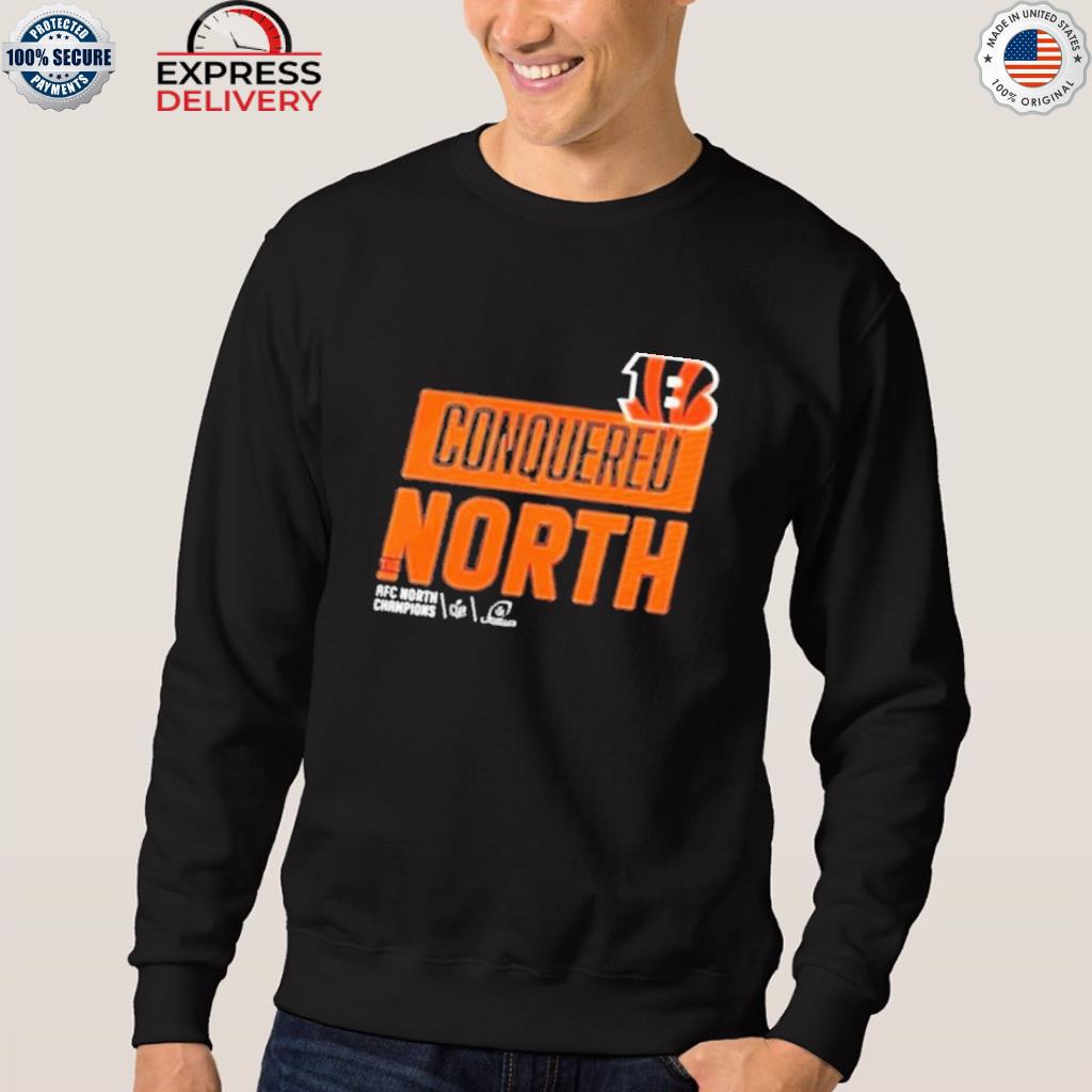 Bengals shop conquered the north AFC north champions bengals T-shirt,  hoodie, sweater, long sleeve and tank top