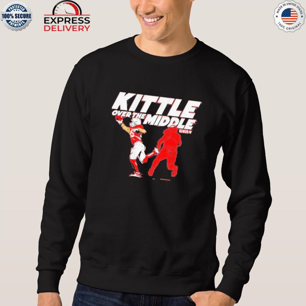 George kittle over the middle official shirt, hoodie, sweater