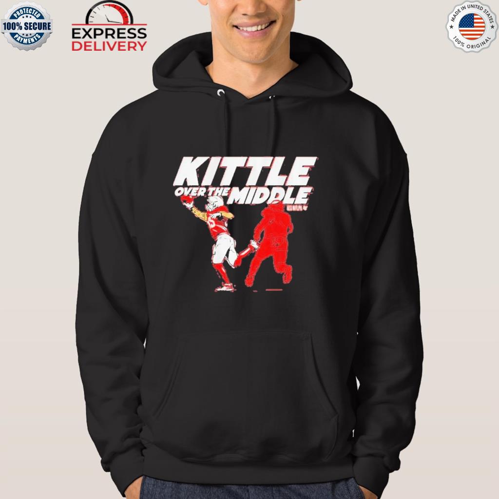 Original george Kittle Over The Middle 2023 shirt, hoodie, sweater