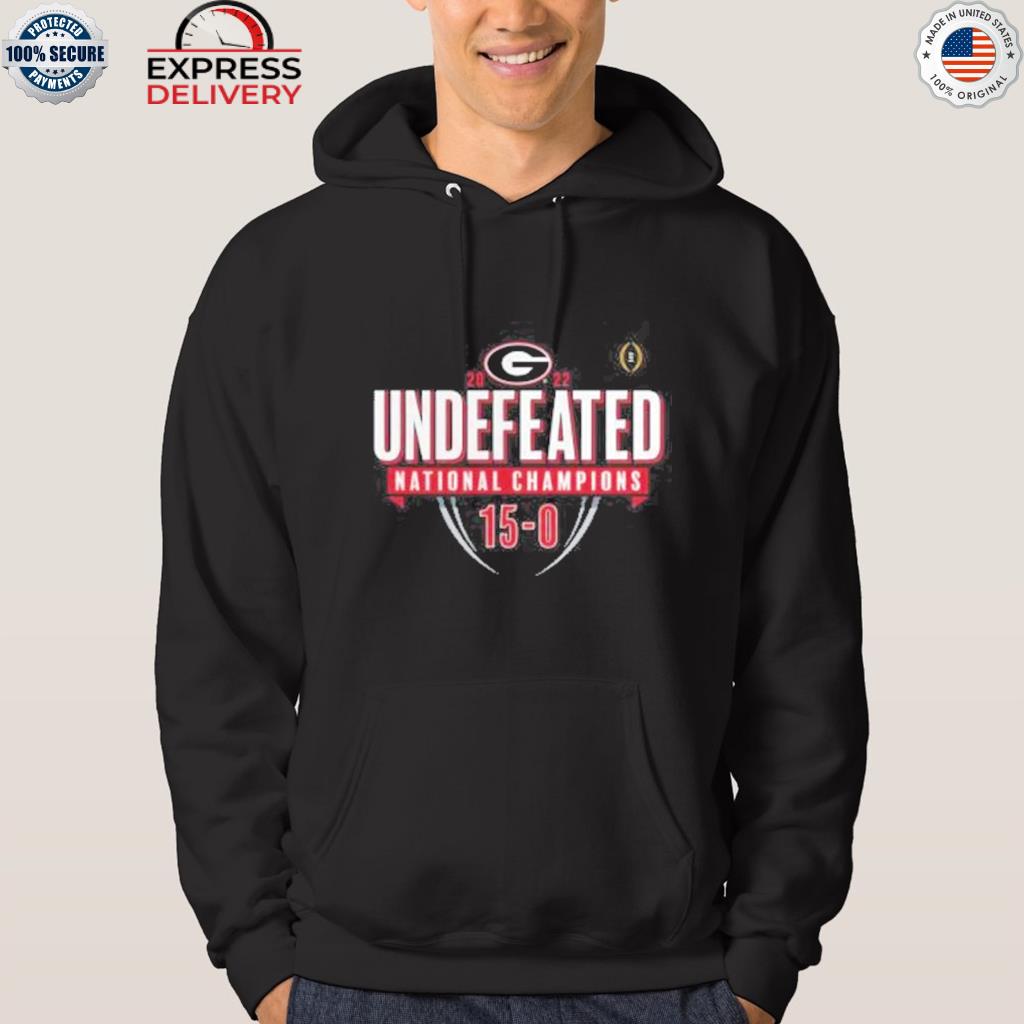 Georgia bulldogs fanatics branded college football playoff 2022 national champions hometown undefeated s hoodie