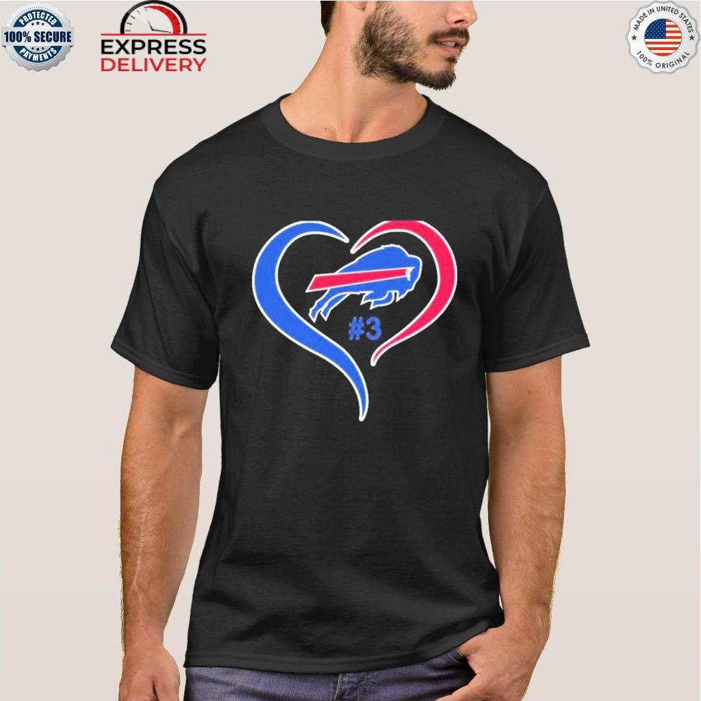 Damar Hamlin Love For 3 Buffalo Bills Tee