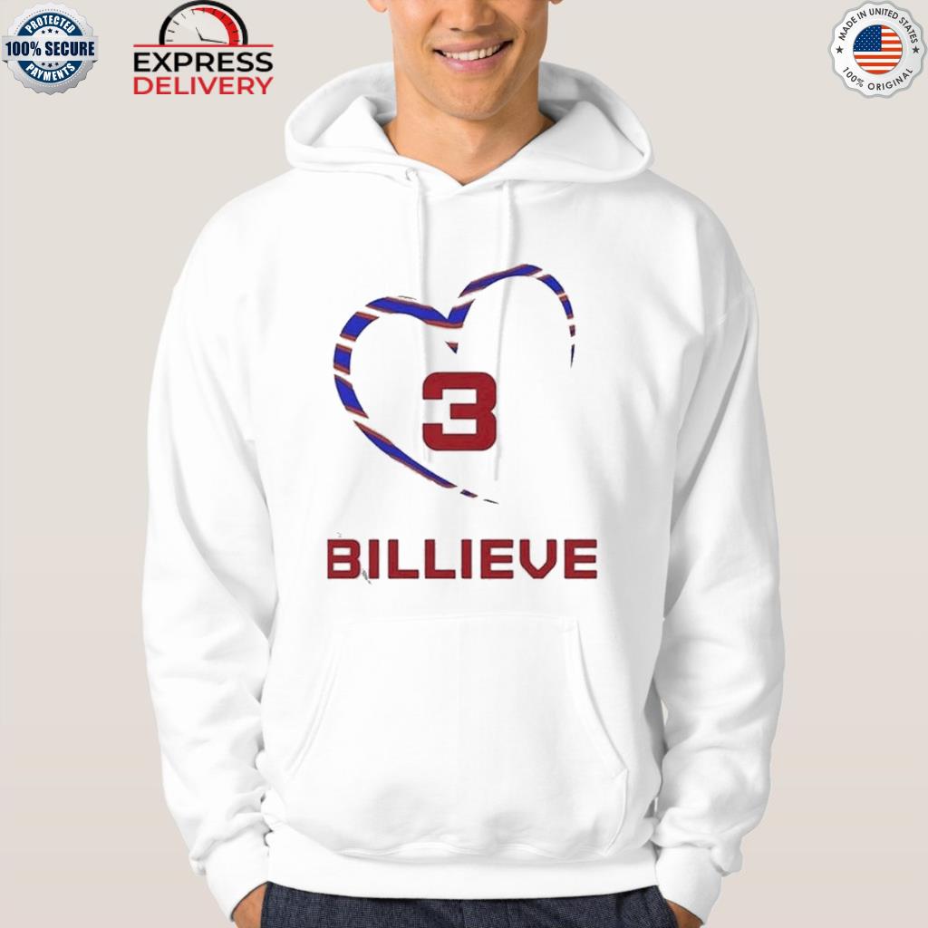 Love 3 Damar Hamlin Billieve Shirt, hoodie, sweater and long sleeve