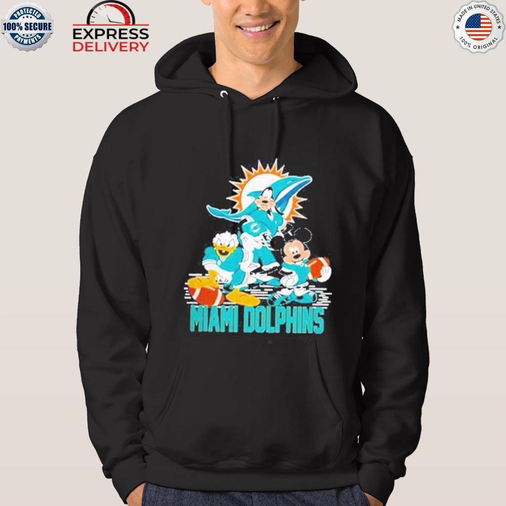 Mickey mouse Donald and Goofy Miami Dolphins football shirt, hoodie, sweater,  long sleeve and tank top