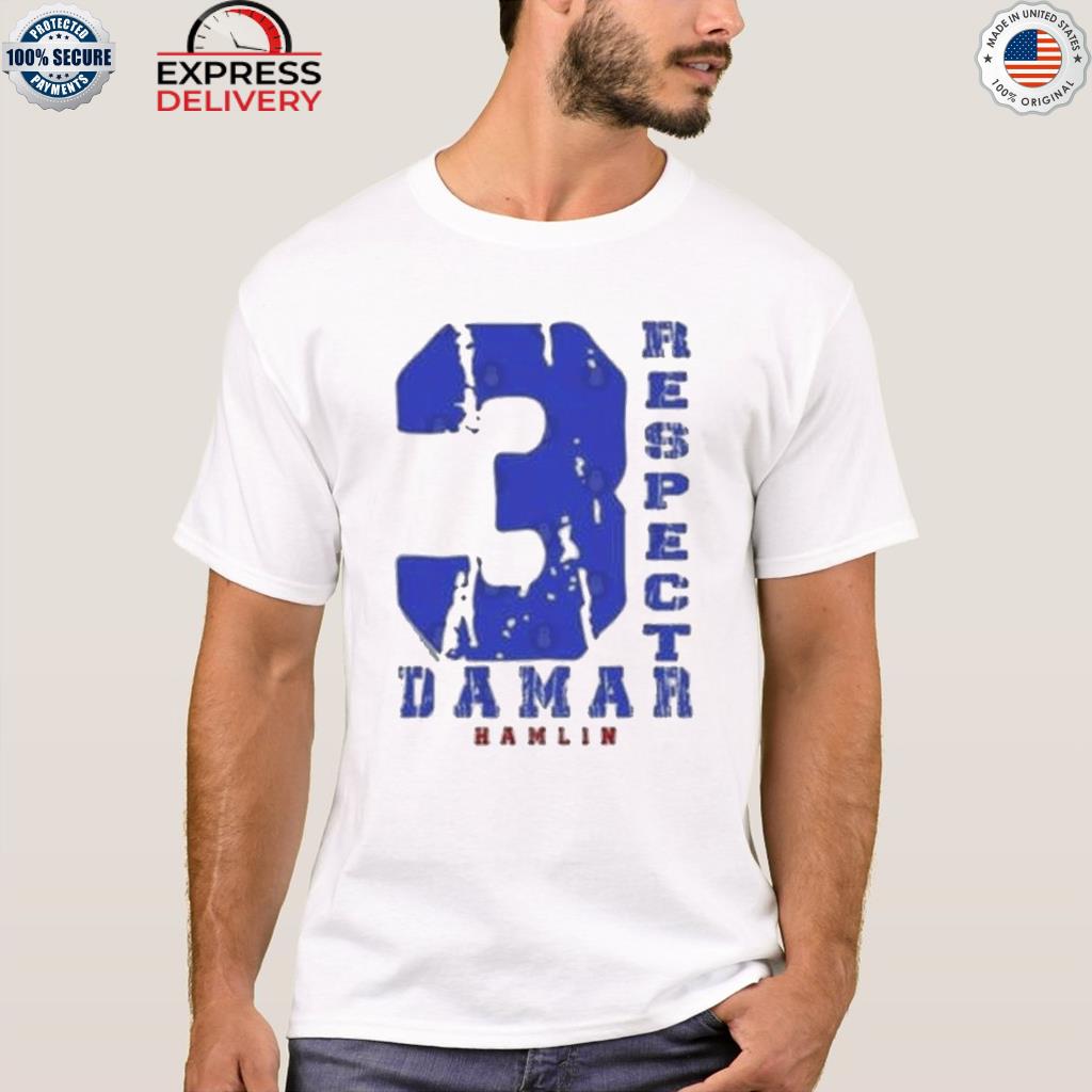 Damar Hamlin Shirt Respect For Hamlin Number 3 - Anynee