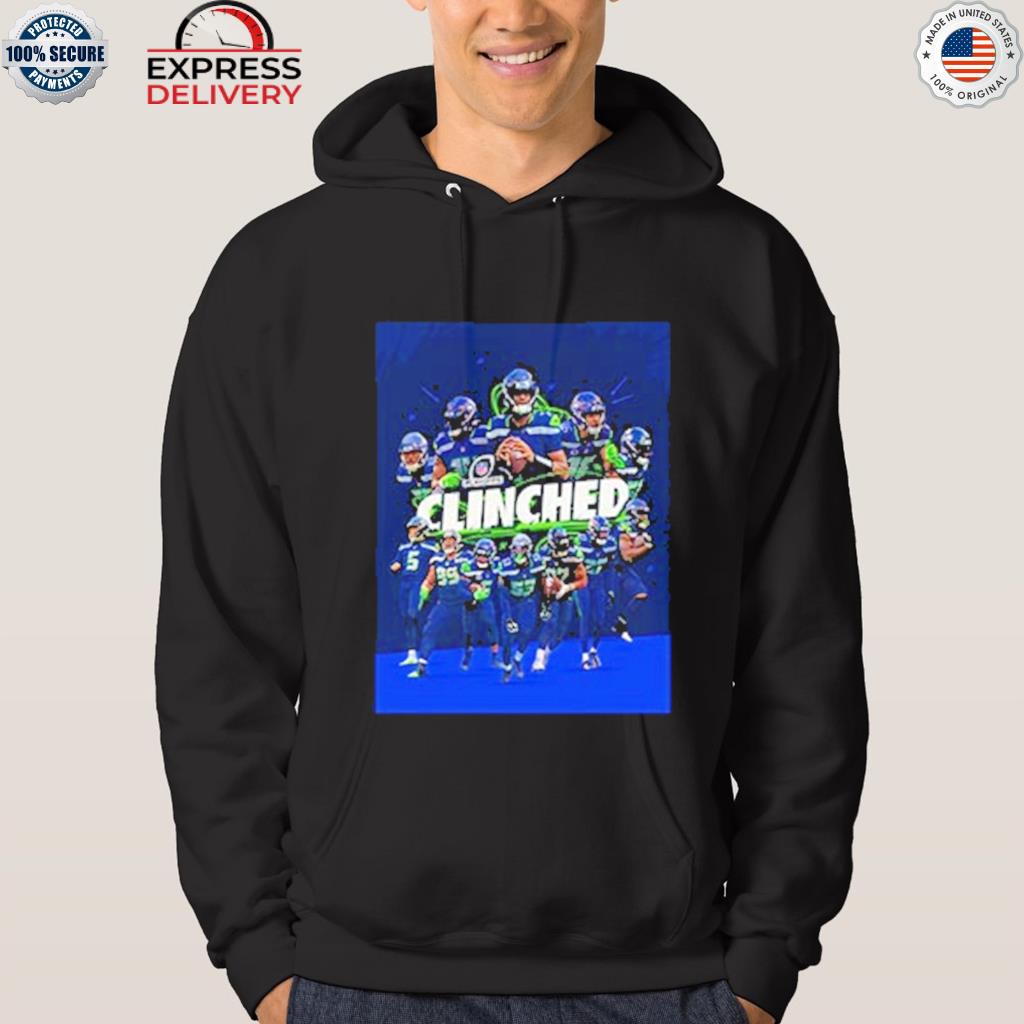 Seattle seahawks clinched nfl playoffs shirt, hoodie, sweater, long sleeve  and tank top