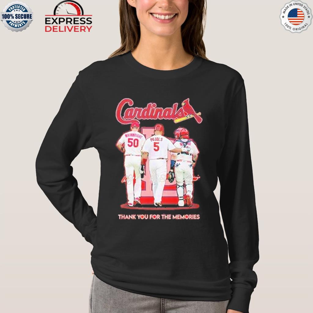 Cardinals Wainwright Pujols and Molina signatures shirt, hoodie, tank top,  sweater and long sleeve t-shirt
