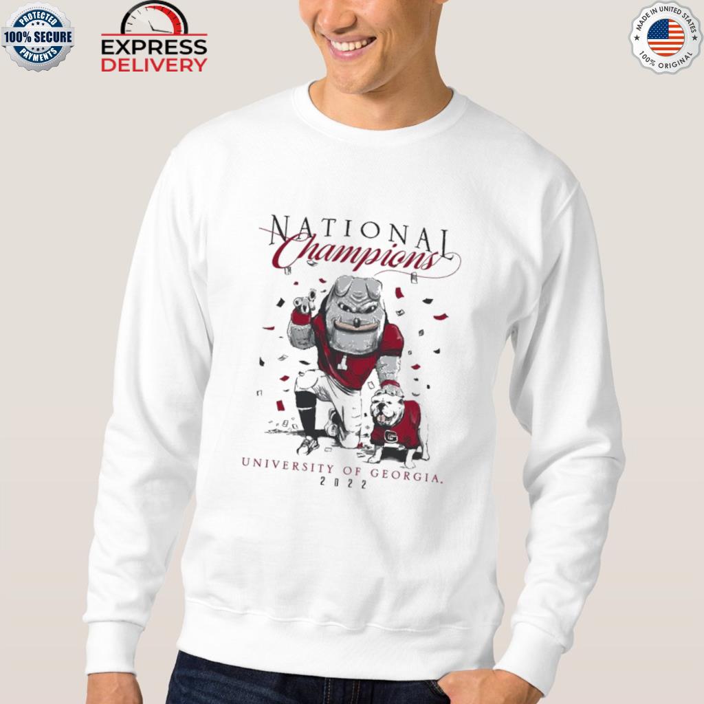 Georgia Bulldogs : 2022 Football National Champions Mascot T-Shirt