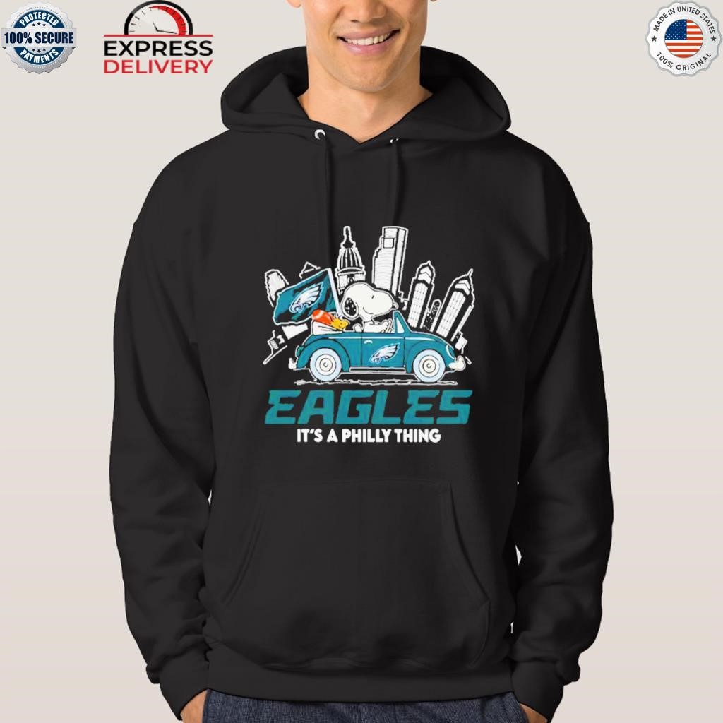 2023 philadelphia eagles snoopy and Woodstock drive car it's a philly thing  shirt, hoodie, sweater, long sleeve and tank top