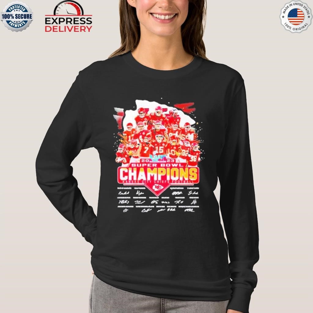 Kansas City Chiefs Glitter Lips T-Shirt - Super Bowl Champs-Short & Long  Sleeve