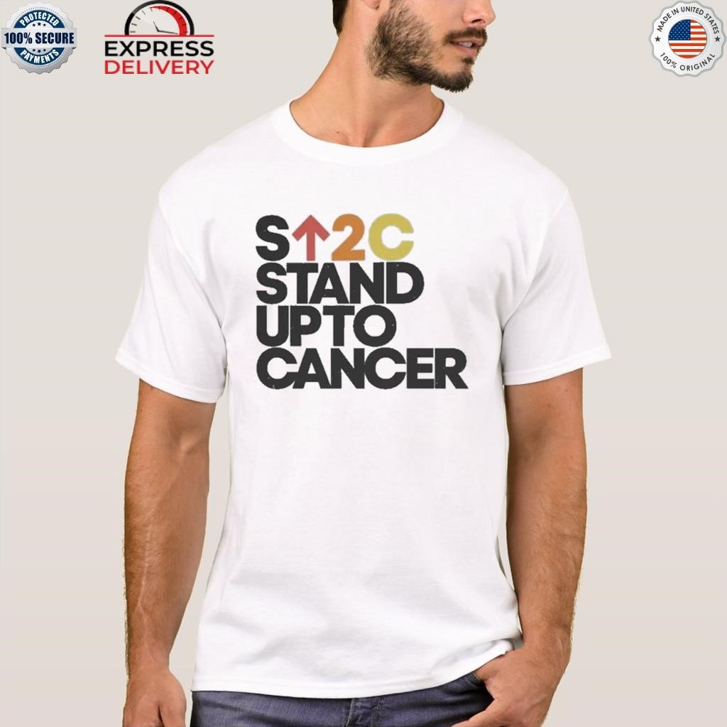 Chadwick boseman wearing stand up to cancer shirt