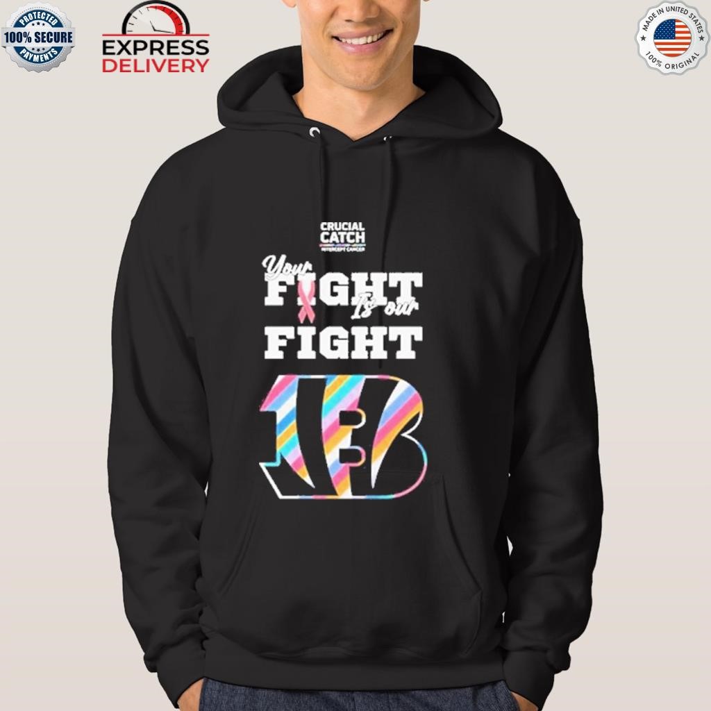 Cincinnati Bengals Crucial Catch Intercept Cancer Fight Like A Bengals  shirt, hoodie, sweater, long sleeve and tank top