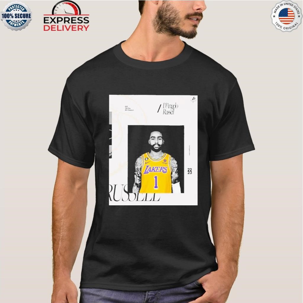 D'angelo russell los angeles lakers 22 23 shirt