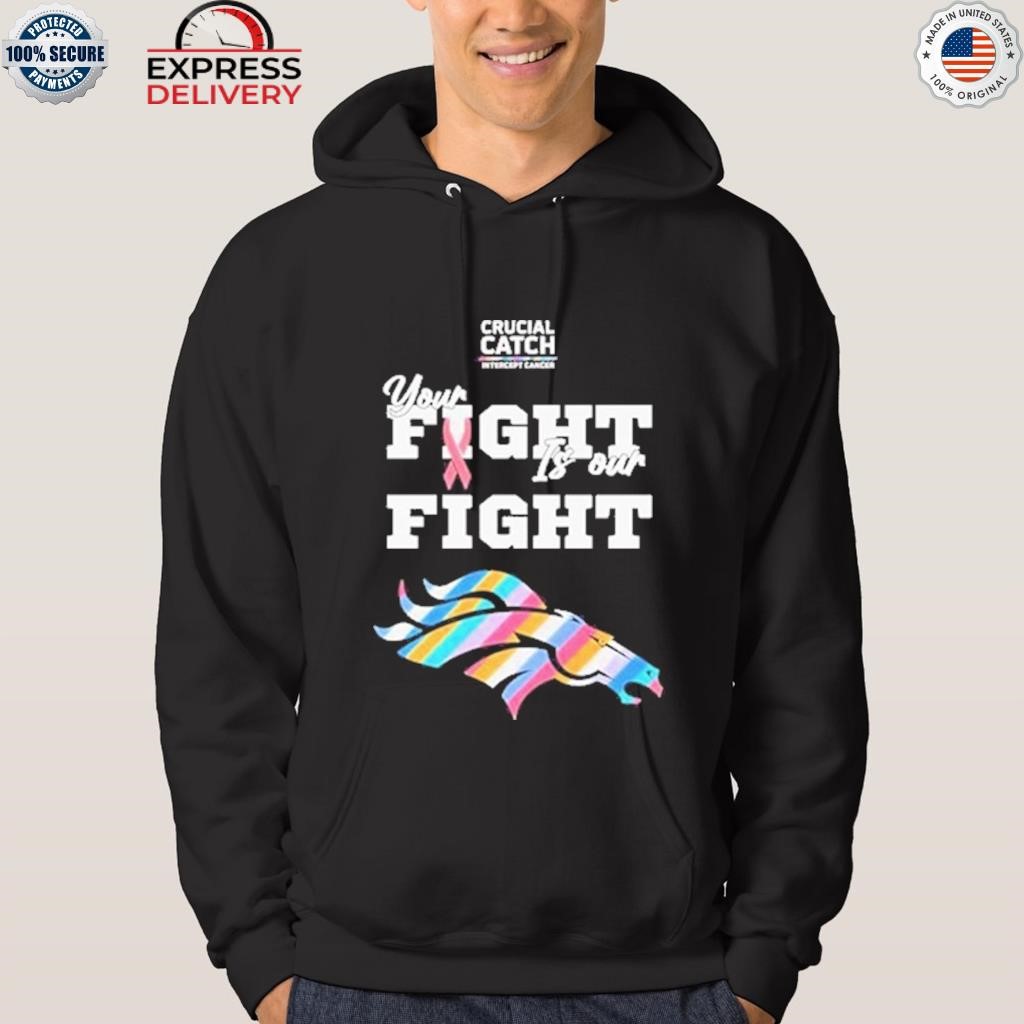 denver broncos intercept cancer hoodie