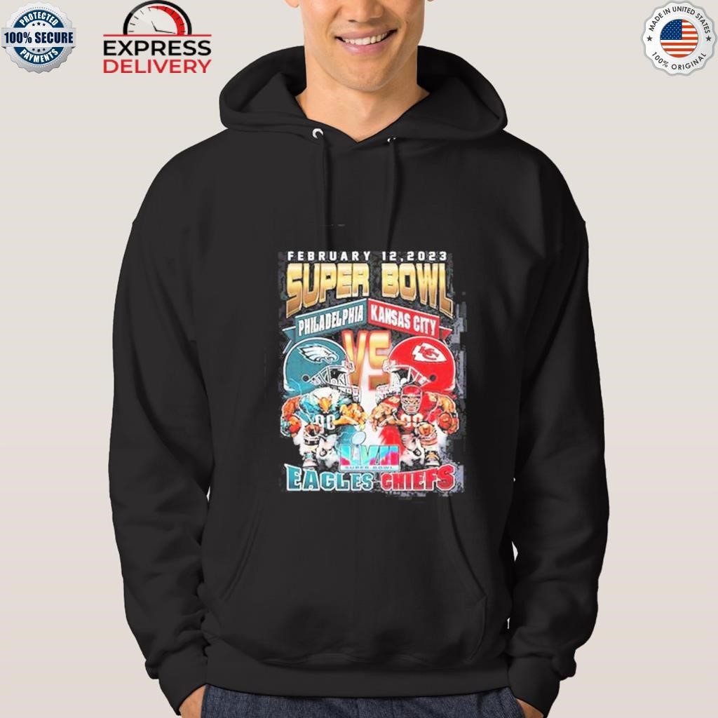 February 12, 2023 Super Bowl Championship Philadelphia Eagles vs Kansas  City Chiefs T-Shirt Gift For Fans, hoodie, sweater, long sleeve and tank top