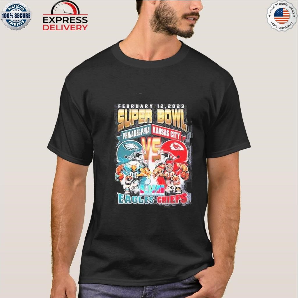 February 12, 2023 Super Bowl Championship Philadelphia Eagles vs Kansas  City Chiefs T-Shirt Gift For Fans, hoodie, sweater, long sleeve and tank top