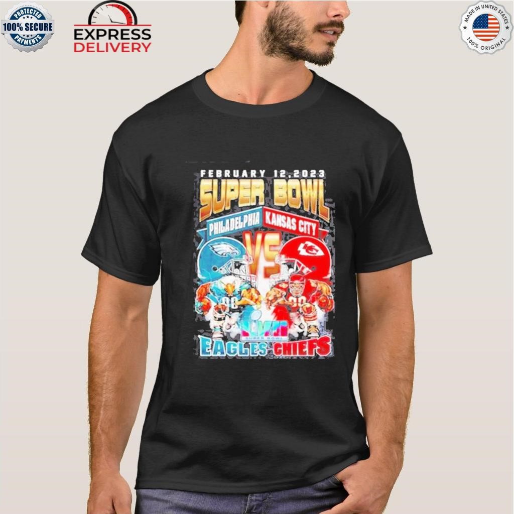 Kansas City Chiefs vs. Philadelphia Eagles Super Bowl LVII 21 February 2023  shirt - Peanutstee