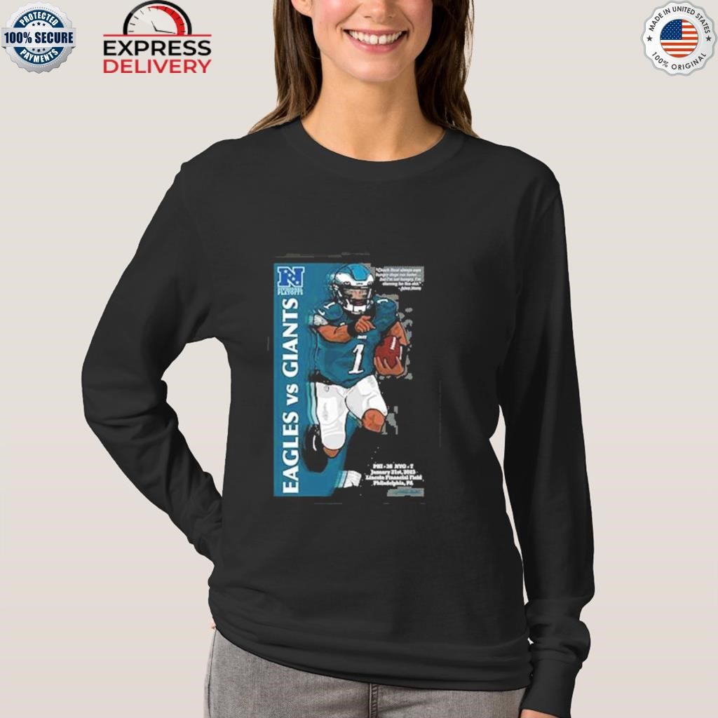 Funny philadelphia eagles jalen hurts playoff print T-shirt, hoodie,  sweater, long sleeve and tank top