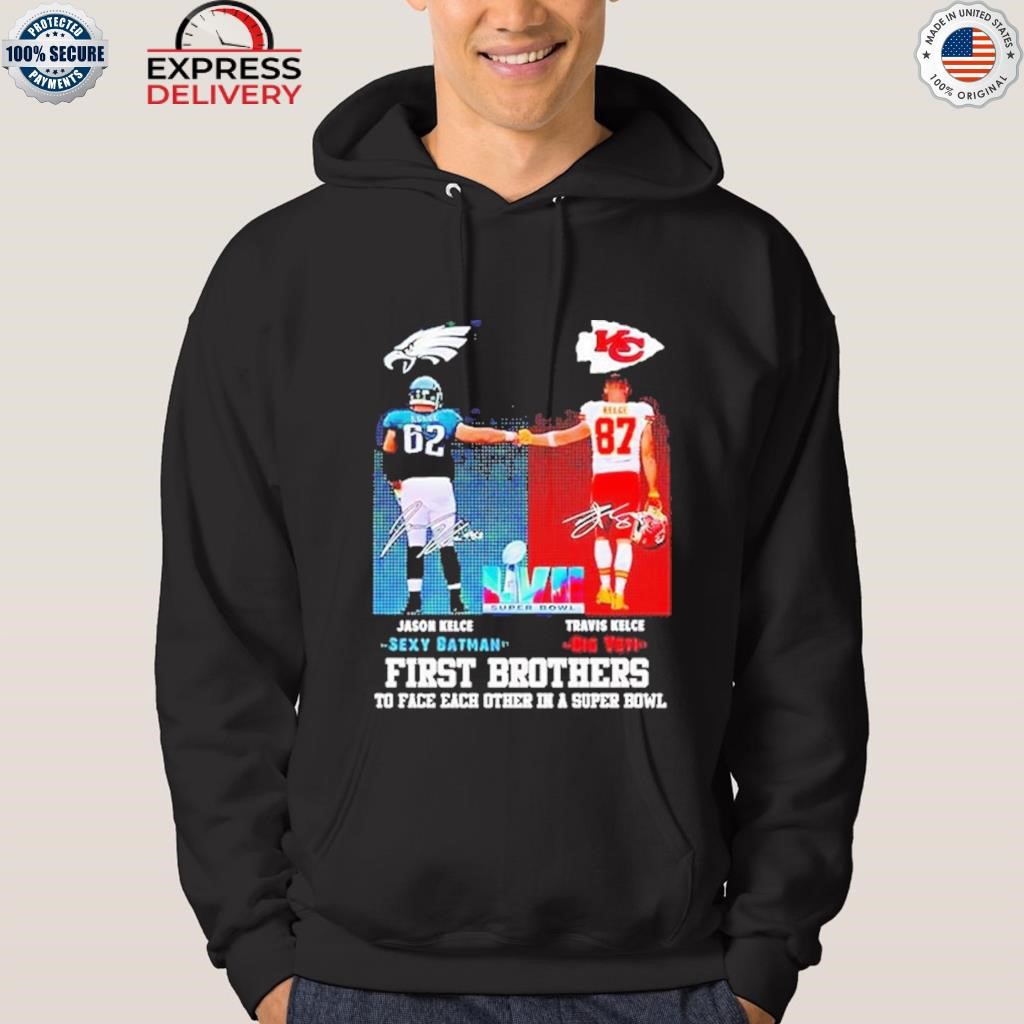 Official Jason Kelce Vs Travis Kelce First Brothers to face each other in a Super  Bowl LVI shirt, hoodie, sweater, long sleeve and tank top