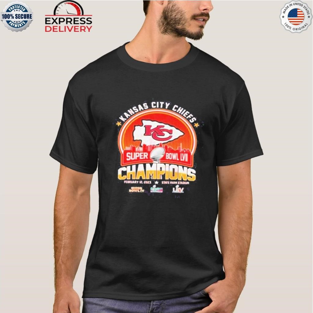 KC Chiefs Super Bowl LVII Champions 2023 State Farm Stadium T-Shirt,  hoodie, sweater, long sleeve and tank top