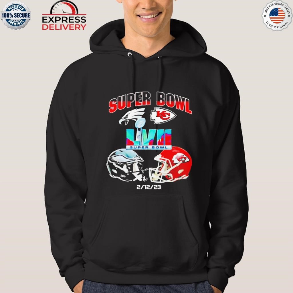 Kansas City Chiefs Vs Philadelphia Eagles Super Bowl 57 LVII Matchup Helmet  Shirt - Peanutstee