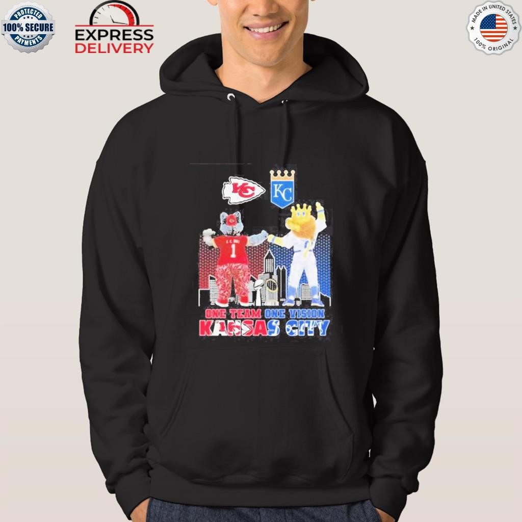 Kc wolf and sluggerrr one team one vision Kansas city Chiefs and royal shirt,  hoodie, sweater, long sleeve and tank top