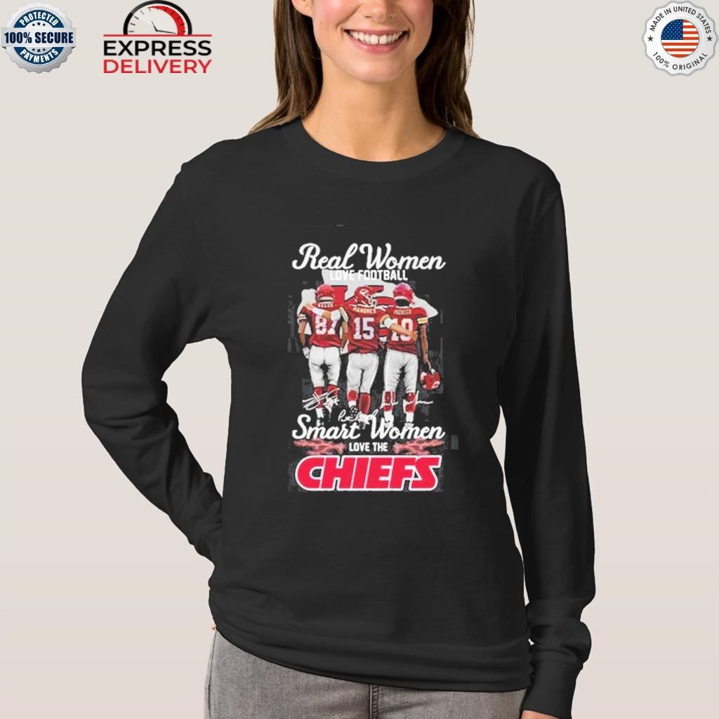 Travis Kelce and Patrick Mahomes Real Women Love Football Smart Women Love  The Chiefs shirt, hoodie, sweater, long sleeve and tank top