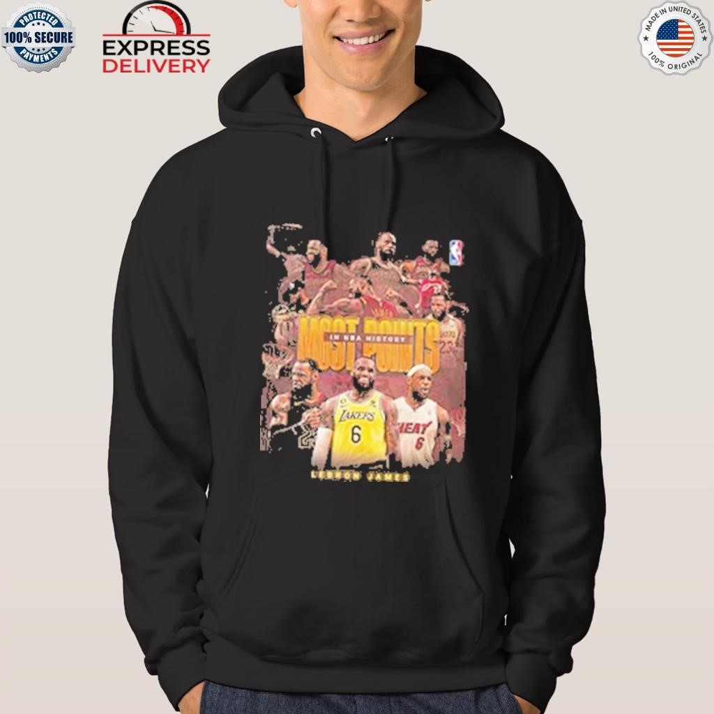 LeBron James shirts, hoodies commemorating his NBA all-time