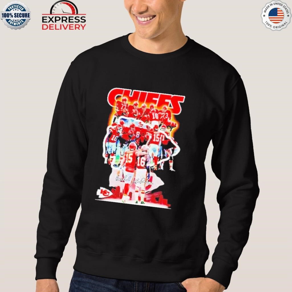 Official kansas City Chiefs Patrick Mahomes and Len Dawson signatures  shirt, hoodie, longsleeve, sweatshirt, v-neck tee