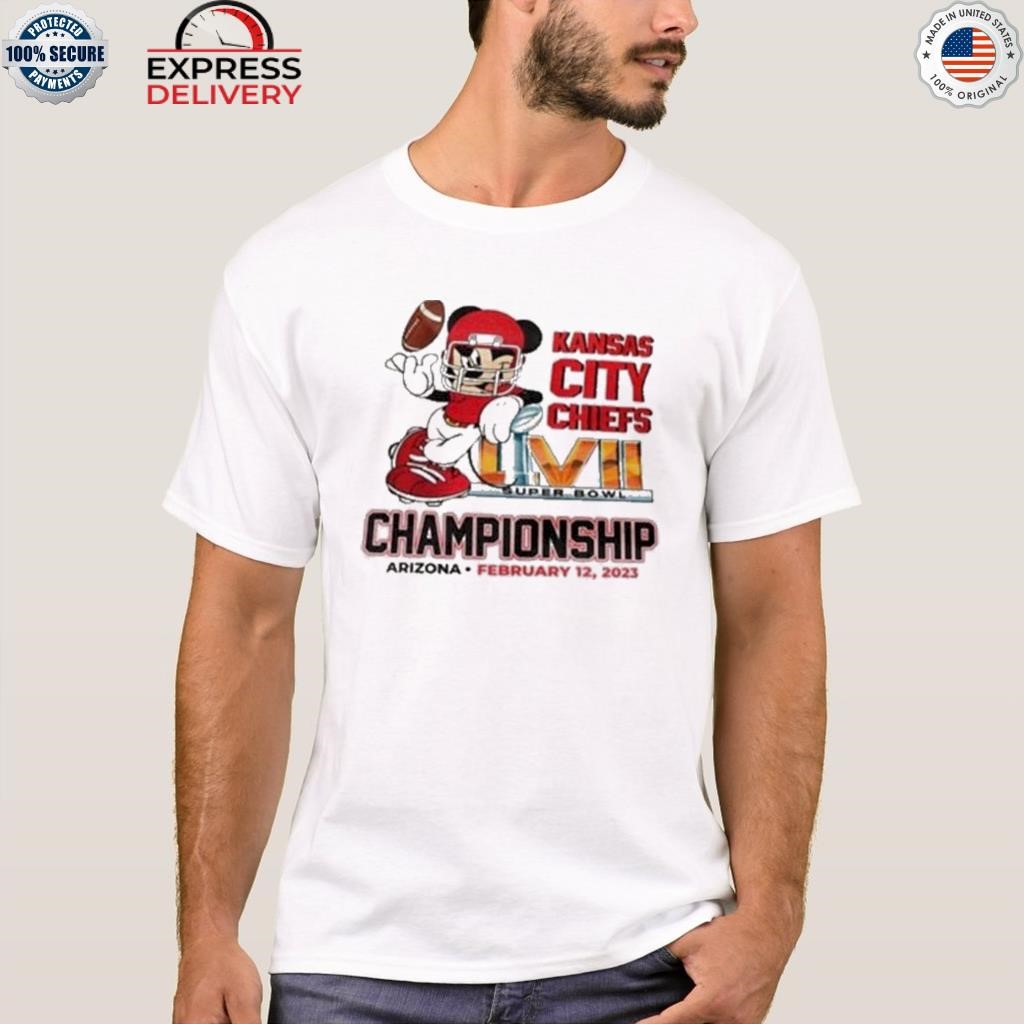 Mickey Mouse x Super Bowl LVII 2023 Kansas City Chiefs Champions