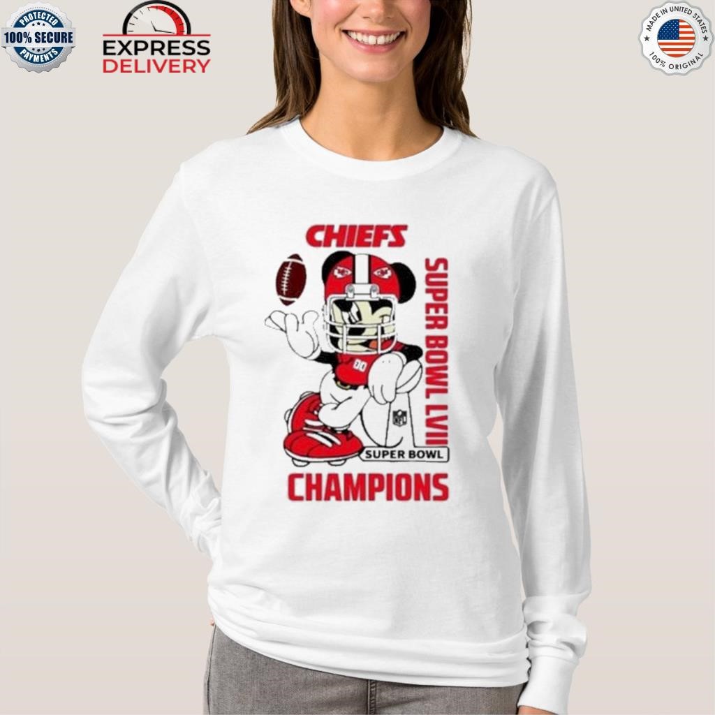 Awesome mickey Mouse Kansas City Chiefs Super Bowl LVII Championship 2023 T- shirt, hoodie, sweater, long sleeve and tank top