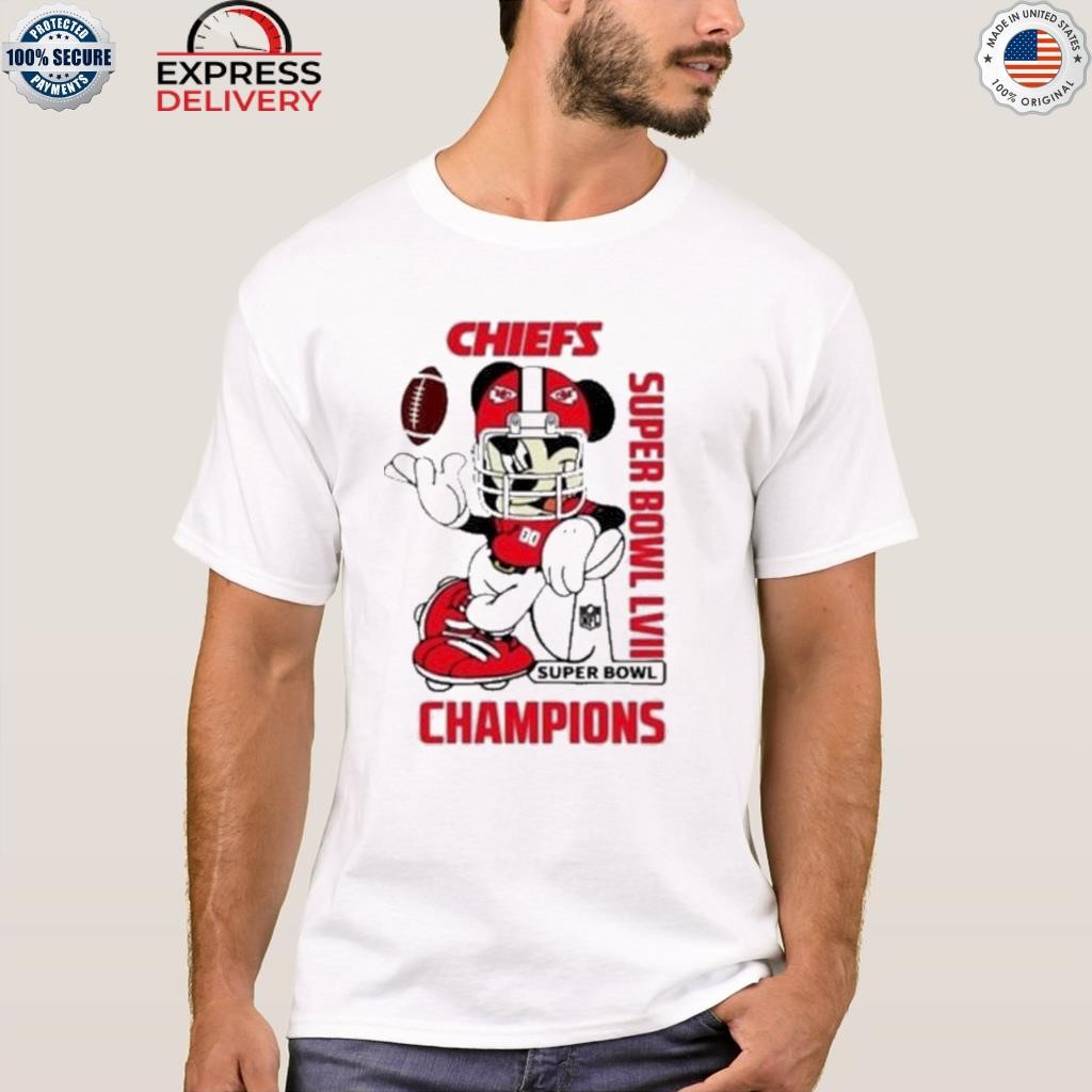 Mickey Mouse Kansas City Chiefs Super Bowl LVII Championship 2023