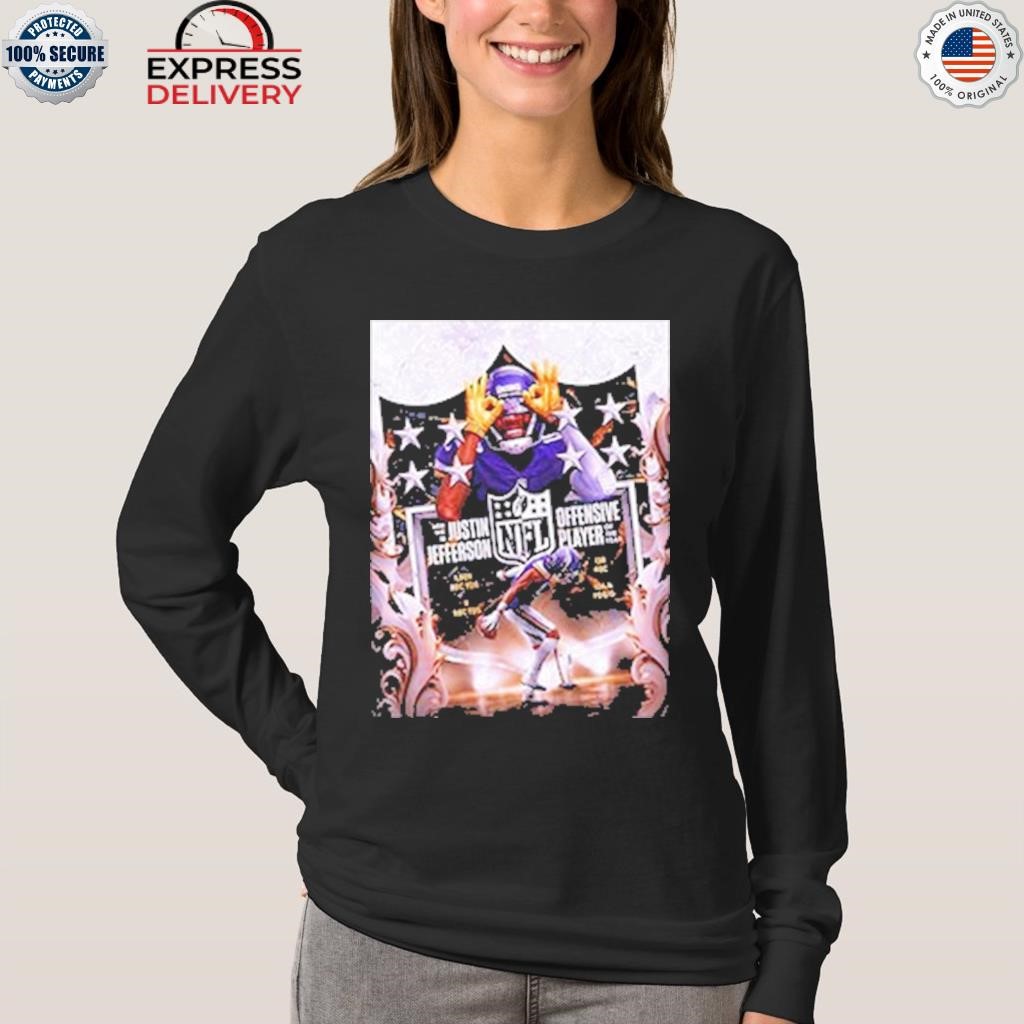 Minnesota vikings wr justin Jefferson is the 2022 nfl offensive player of  the year shirt, hoodie, sweater, long sleeve and tank top