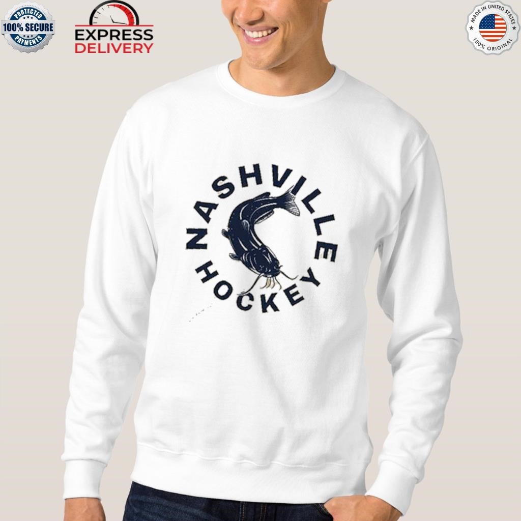 HoneyRunBoutique Gold Blooded Sweatshirt - Nashville Predators - Catfish - Nashville Sports Team - Tennessee Hockey - Nashville Souvenir - Gift for Him