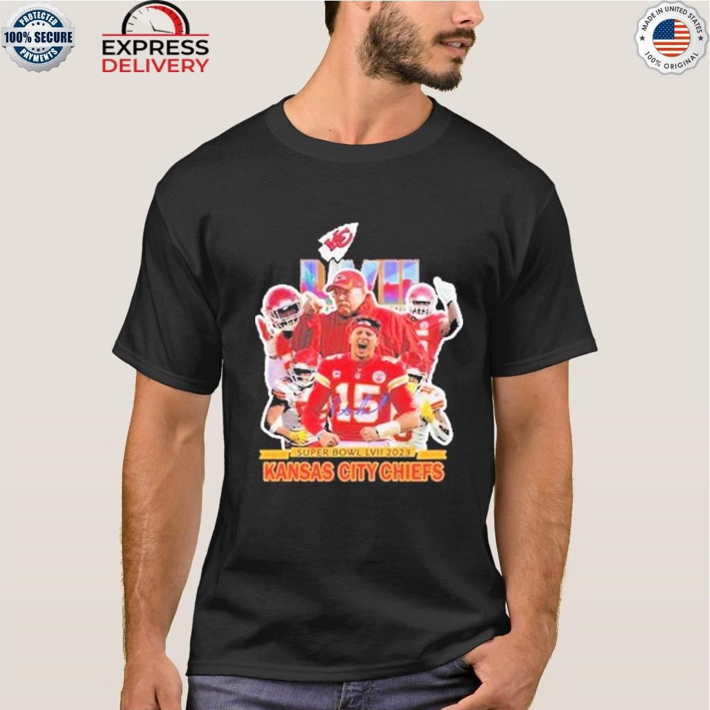 Nfl super bowl lvii 2023 Kansas city Chiefs signature shirt