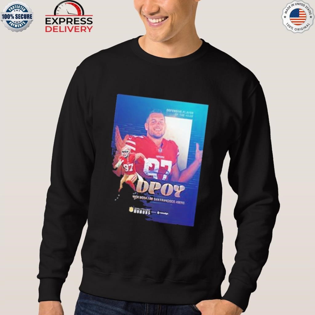 Nfl defensive player of the year is nick bosa T-shirt - REVER LAVIE