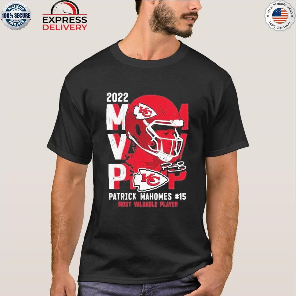 LONG SLEEVE RED Chiefs Patrick Mahomes Pic MVP T-shirt ADULT