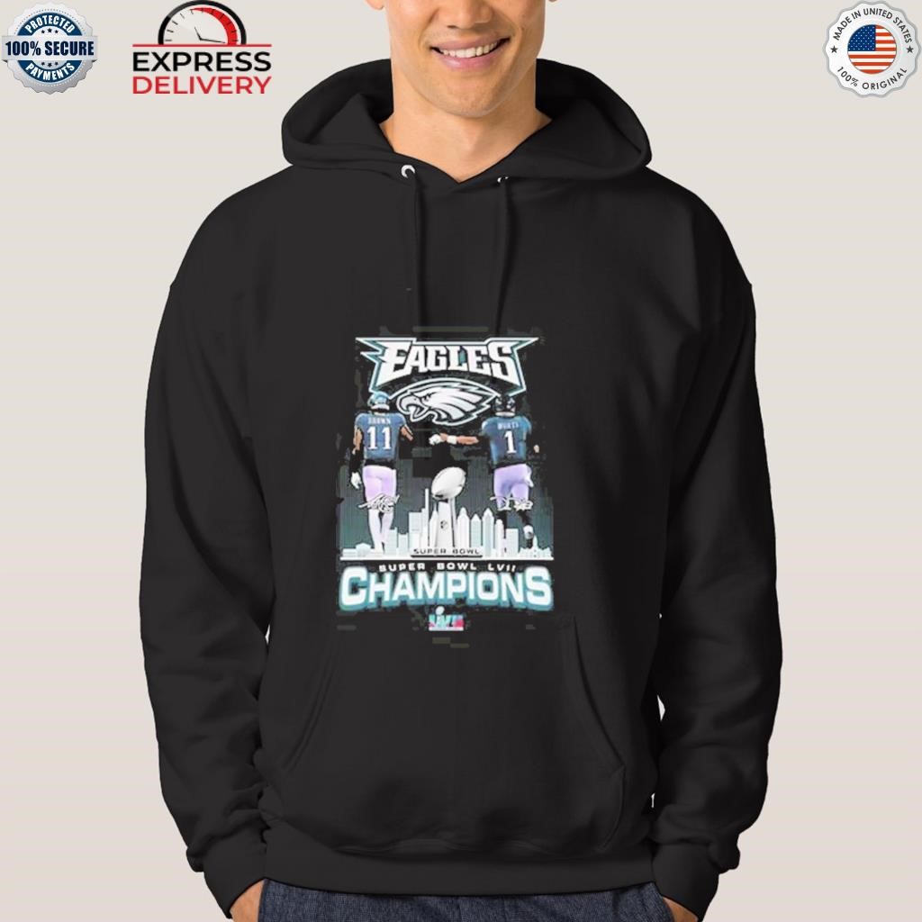 FREE shipping Jalen Hurts and A.J. Brown Super Bowl Philadelphia Eagles  Champions LIVII signature shirt, Unisex tee, hoodie, sweater, v-neck and  tank top