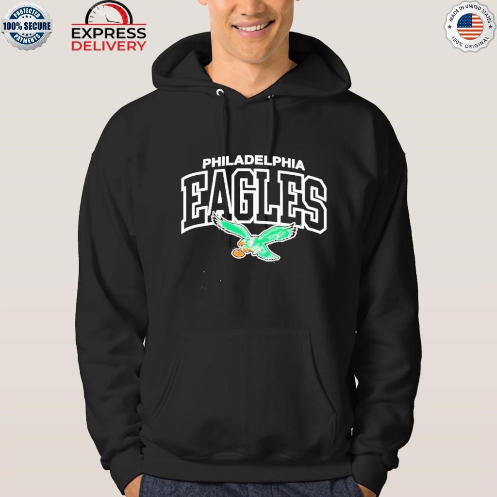 Philadelphia eagles mitchell & ness kelly green logo arch shirt, hoodie,  sweater, long sleeve and tank top