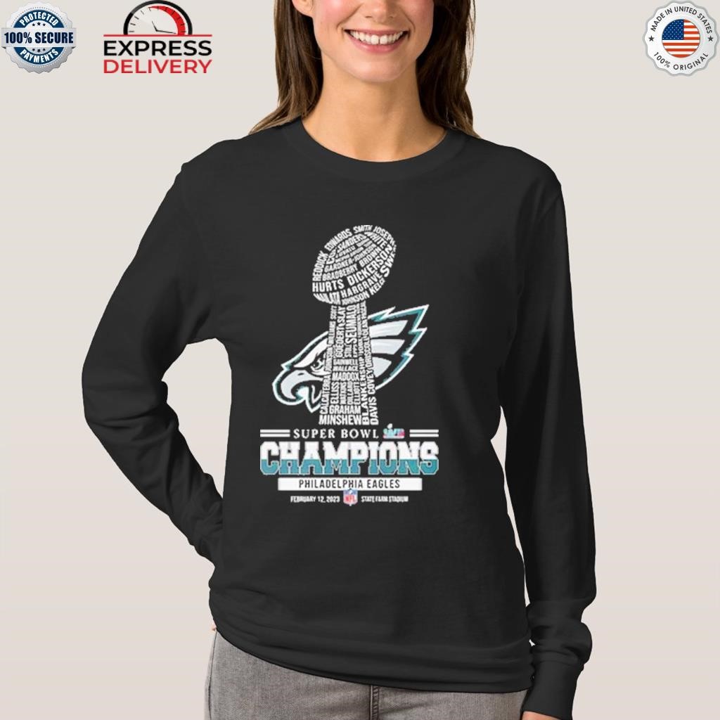 Philadelphia Eagles Players Names, Super Bowl Lvi Champions Shirt, hoodie,  sweater and long sleeve