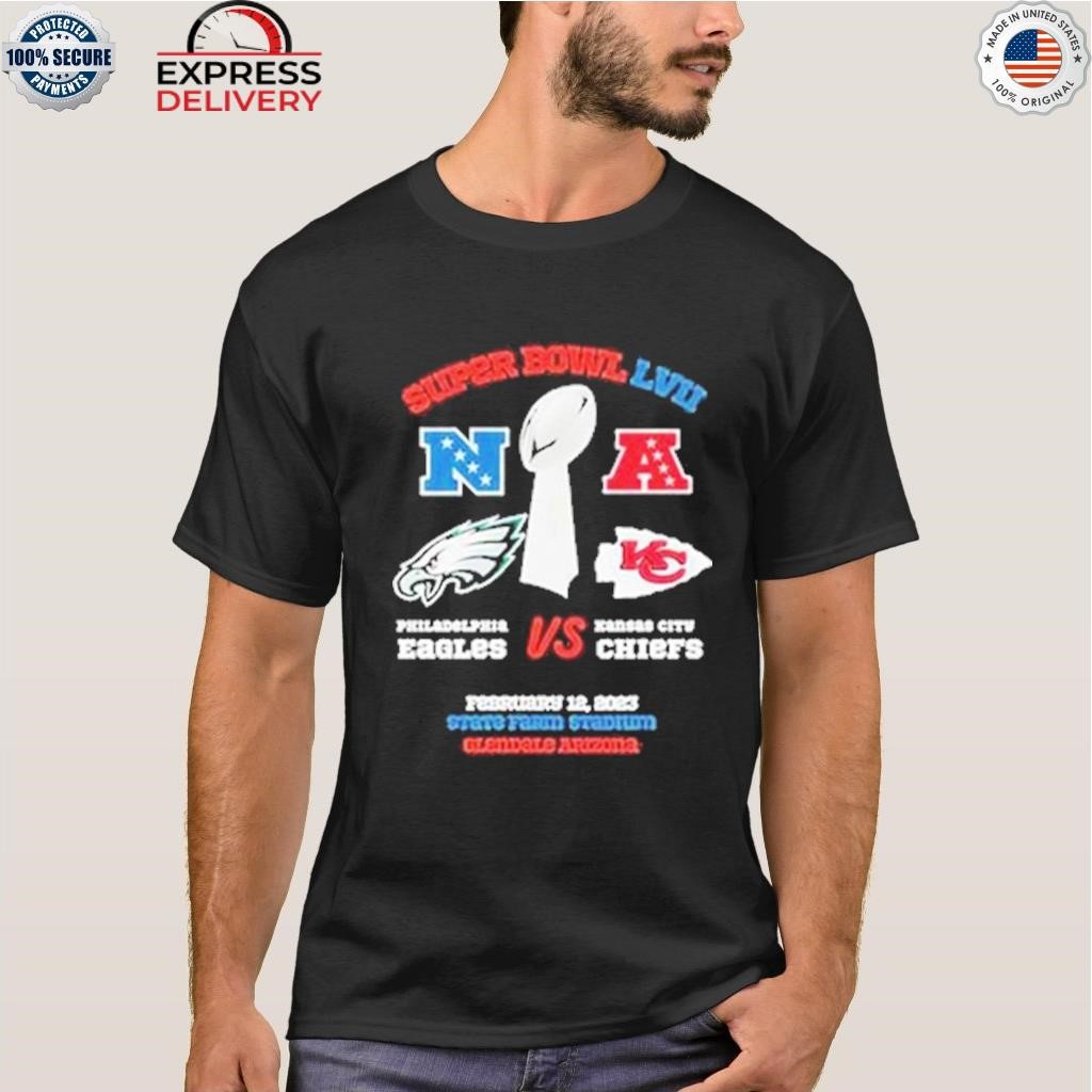 Super Bowl 2023 Philadelphia Eagles VS Kansas City Cheifs T Shirt