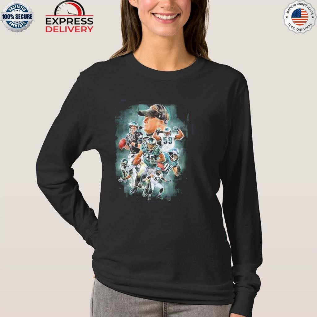 Philadelphia Eagles Pigskin Long Sleeve Tee  Retro Eagles Long Sleeve T- Shirt – HOMAGE